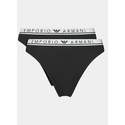 Emporio Armani Underwear Set 2 parov spodnjih hlačk 163337 3F227 00020 Črna