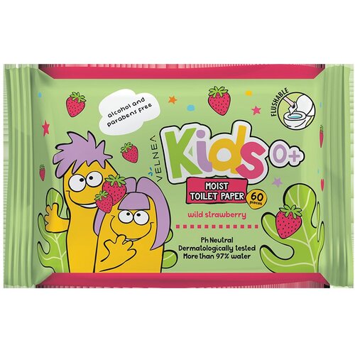 VELNEA KIDS vlažni toalet papir strawberry 60/1 Cene