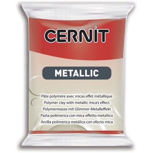 Cernit polimer  METALLIC 56 g | Red Cene