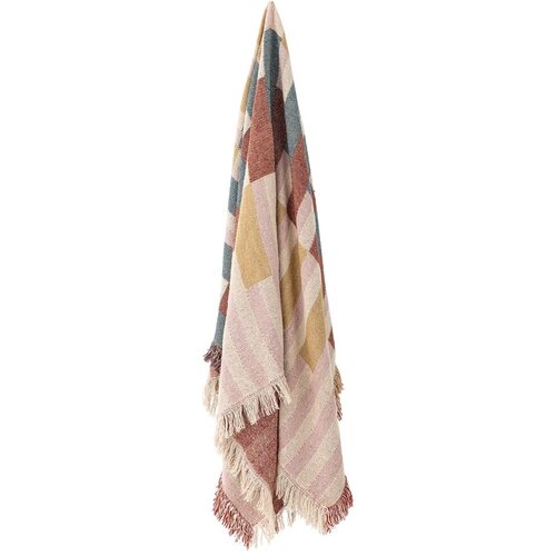 Bloomingville Smeđa deka od recikliranog pamuka 130x160 cm Lane – Cijene