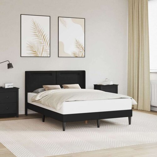  Okvir za krevet Crna 140 x 190 cm Umjetna koža - Crna 140 x 190 cm Cene