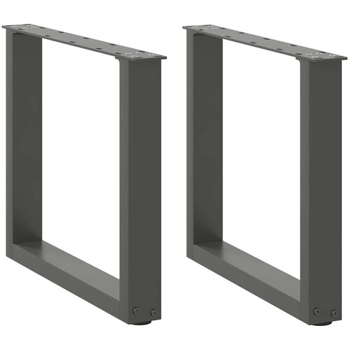 VidaXL noge stolića za kavu u-oblika 2 kom antracit 50x(42-43)cm čelik Slike