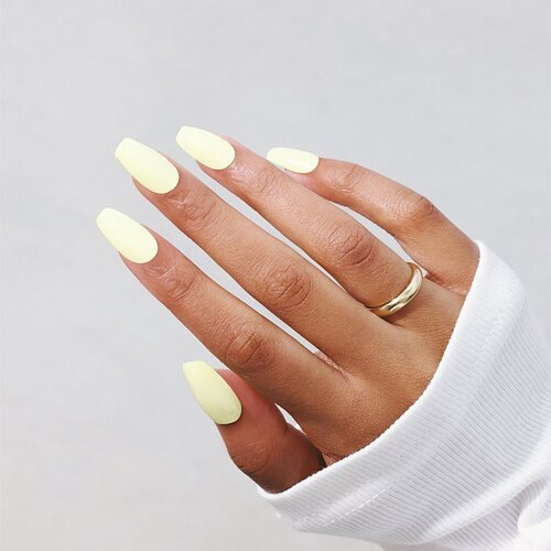 OHORA Semi Cured Gel Nail Strips N Lemon Sugar Naljepnice za nokte nijansa NB-001-G 1 kom Slike