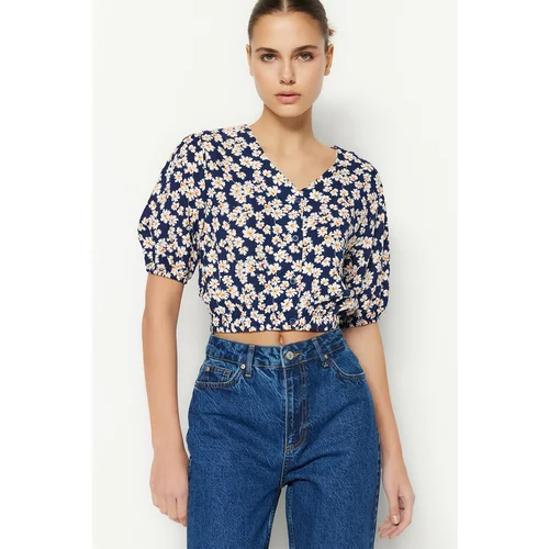 Trendyol Blouse - Navy blue - Fitted