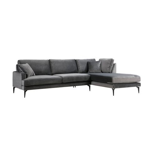  Ugaona garnitura Papira Corner Right (L3+Chl) Anthracite Slike