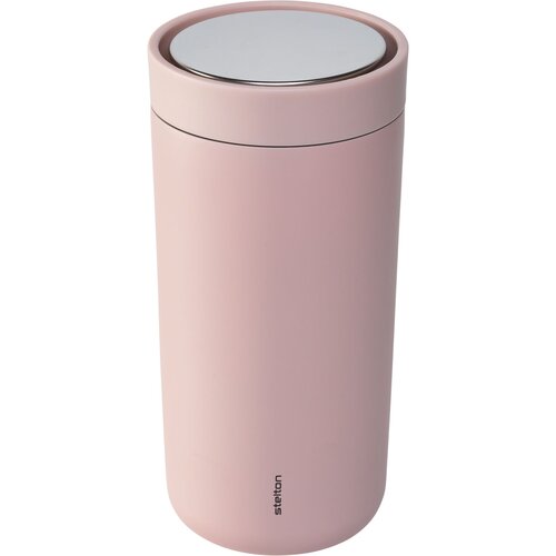 Stelton to go click thermal mug 0,4 l soft rose Slike