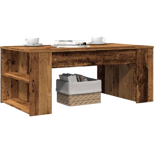  Stolić za kavu boja staro drvo 102x55x42 cm konstruirano drvo Cene