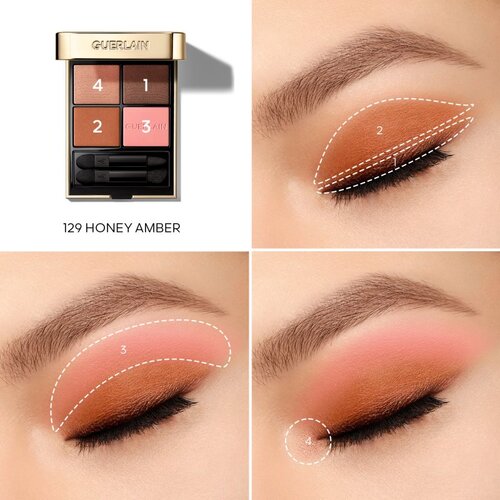 Guerlain Ombres G paleta sjenila za oči nijansa 129 Honey Amber 6 g Slike