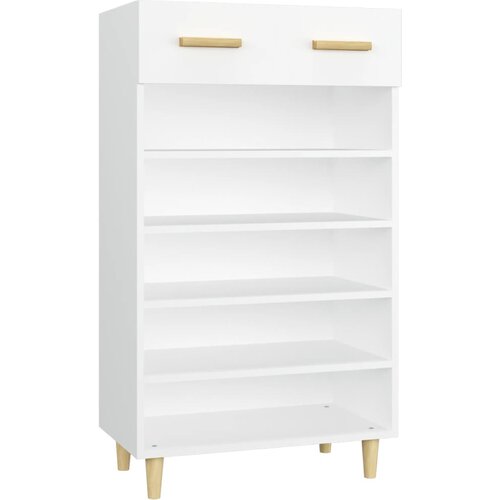 Maison Chic Omarica za obutev - Kopa za čevlje bela 60x35x105 cm konstruiran les, (21777611) Cene