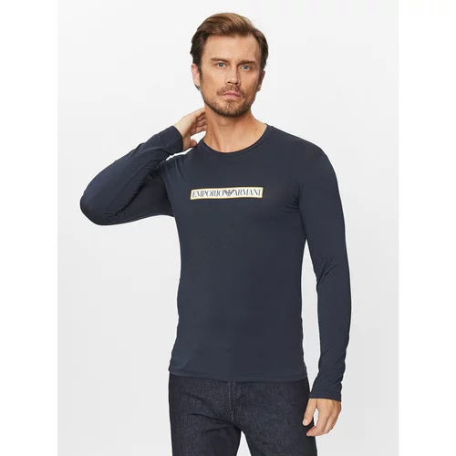 Emporio Armani Underwear Majica z dolgimi rokavi 111023 3F517 00135 Mornarsko modra Regular Fit