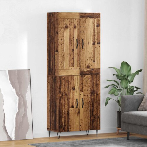  Highboard Staro drvo 69,5 x 34 x 180 cm Konstruirano drvo Cijene