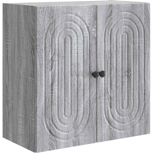  Ormar za montažu na zid Siva Sonoma 59 x 31 x 60 cm Slike