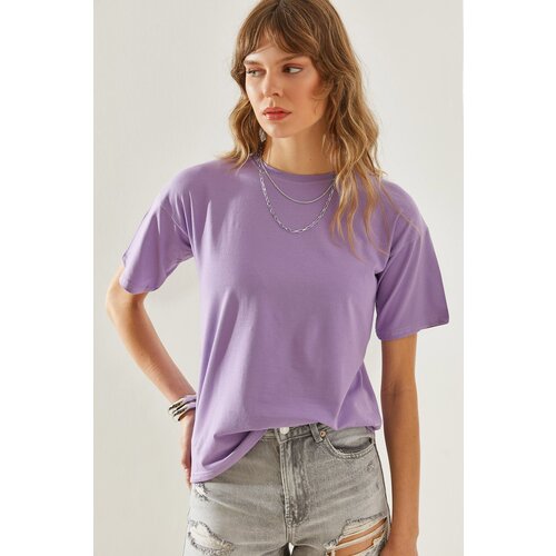 Bianco Lucci women's crew neck short sleeve basic t-shirt Cene