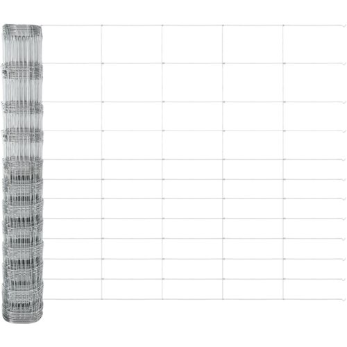 VidaXL Ograda za polja 1.4x50 m Galvanizirani čelik Slike
