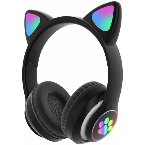 Venisymlis Brezžične Bluetooth slušalke Cat Ear z LED lučkami in mikrofonom – čez uho, (22102600) Cene