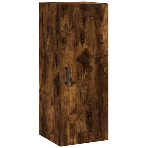 Maison Chic Stenska omarica - Zidna omarica dimljeni hrast 34,5x34x90 cm iu1216, (22062910) Slike