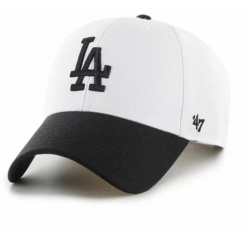 47 Brand Kapa s šiltom MLB Los Angeles Dodgers bela barva, B-SUMTT12WBP-WH
