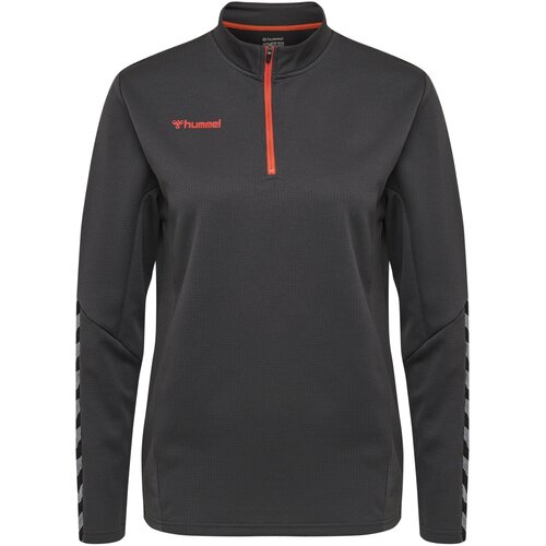 Hummel Športna majica 'Authentic' grafit / pegasto siva / svetlo rdeča / črna Cene