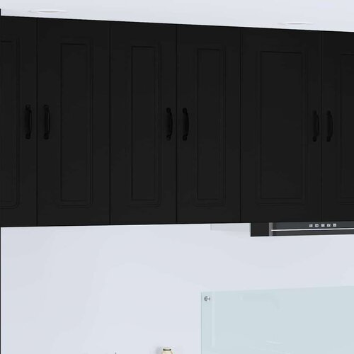 vidaXL Zidni kuhinjski ormarić Crna 30 x 31 x 80 cm Konstruirano drvo Cijene