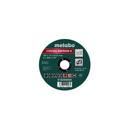 Metabo rezna ploča 125 x 1 x 22.23 mm Inox TF 41 616260000 Cijene