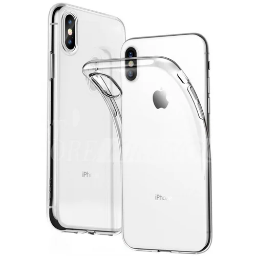  clear case 1,8 mm silikonski ovitek za iphone xs max / x max - prozoren