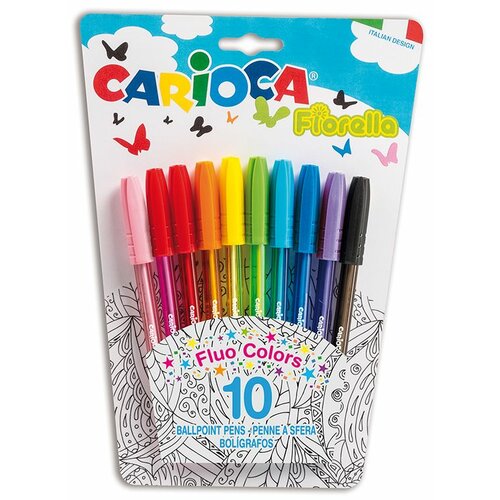 Carioca hemijska olovka fluo 1/10 blister 42775 Cene