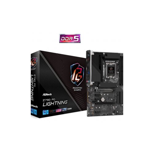 AsRock MB Z790 PG LIGHTNINGINTEL Z790; LGA1700; 4xDDR54xM.2; 4xSATA; RAID; HDMI; ATX Slike