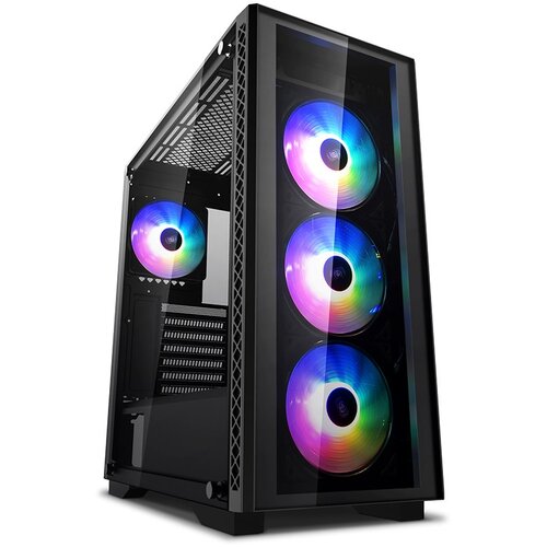 DeepCool Črno ohišje iz kaljenega stekla Matrexx 50 Add-Rgb 4F, (21408214) Cene