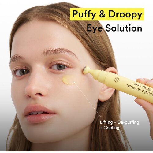 Abib Retinal Eye Serum Lifting Roller hladilni roll-on za predel okoli oči proti gubam, zabuhlosti in temnim kolobarjem 15 ml Slike