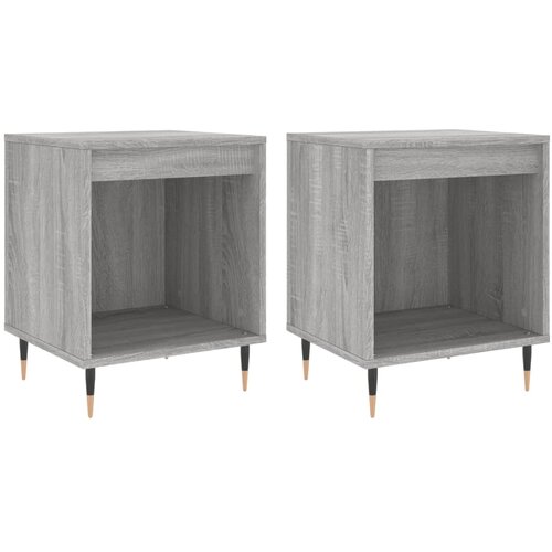 vidaXL Nočna omarica 2 kosa siva sonoma 40x35x50 cm inženirski les, (20916444) Cene