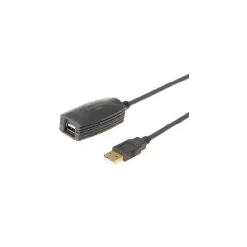 E-green Kabl USB A - USB A M/F produžni sa pojačivačem 5m Slike