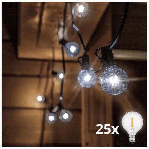  Brilagi - LED spolja&scaron;nji dekorativni lanac GIRLANDA 25xE12 20m IP44 hladno bela Cene