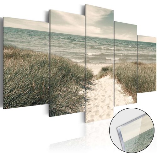  Slika na akrilnom staklu - Quiet Beach [Glass] 200x100 Slike