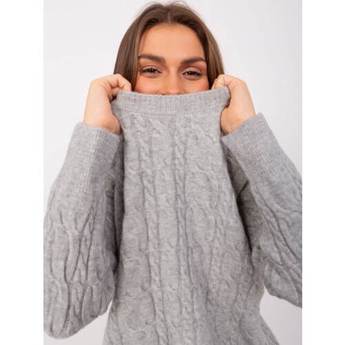Wool Fashion Italia Sweater-AT-SW-2335.27-gray Cene
