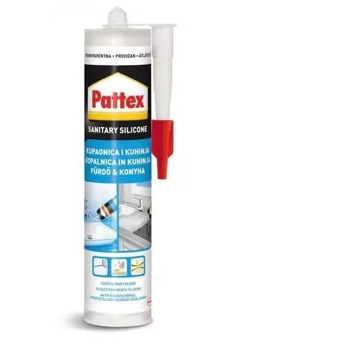 PATTEX SANITARNI SILIKON TRANSPARENTNI 280ML