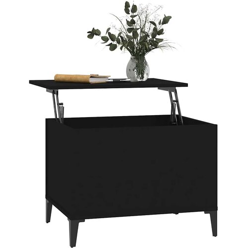  Stolić za kavu crni 60 x 44,5 x 45 cm od konstruiranog drva Slike