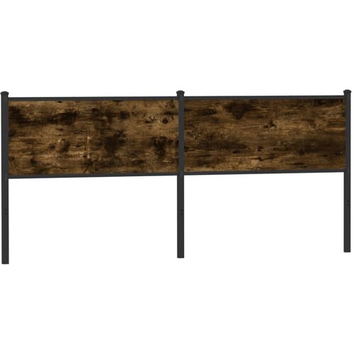 The Living Store Posteljno vzglavje dimljeni hrast 190cm inženirski les in jeklo - Vzglavje, (21659572) Cene