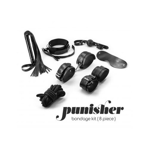 Crushious BDSM set Punisher - 8 Piece Bondage Kit Cene