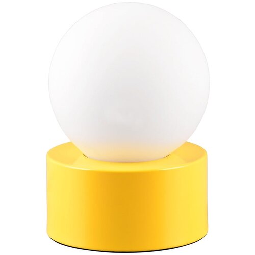 Tri O Žuta stolna lampa sa staklenim sjenilom (visina 17 cm) Countess &amp;ndash; Slike