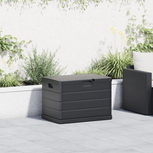 vidaXL vrtna shranjevalna škatla Antracit Plastika 77.5 x 54.5 x 53 cm Cene