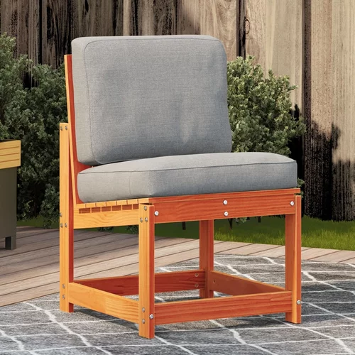 vidaXL Vrtna stolica voštano smeđa 50 5x55x77 cm od masivne borovine