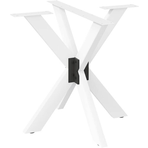 vidaXL Noge jedilne mize pajkove oblike bele 85x85x(72-73) cm jeklo, (5000044432) Cene