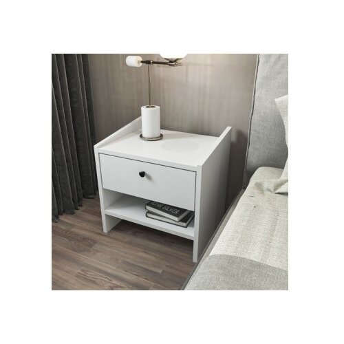Hanah home Berlin - White White Nightstand Cene