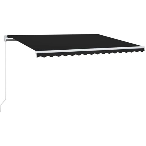  Tenda na ručno uvlačenje s LED svjetlima 400 x 350 cm antracit Slike