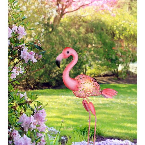 Globo Solarna svetilka Flamingo (LED, IP44, D x Š x V: 34 x 16 x 74 Cm, roza) Cene