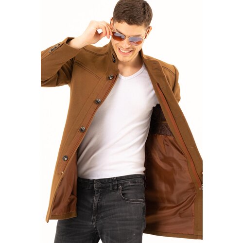 Dewberry PLT8369 COAT-FLAT CAMEL Slike