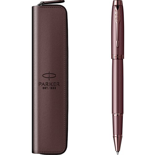 Parker poklon set IM BURGUNDY Roler + futrola Slike