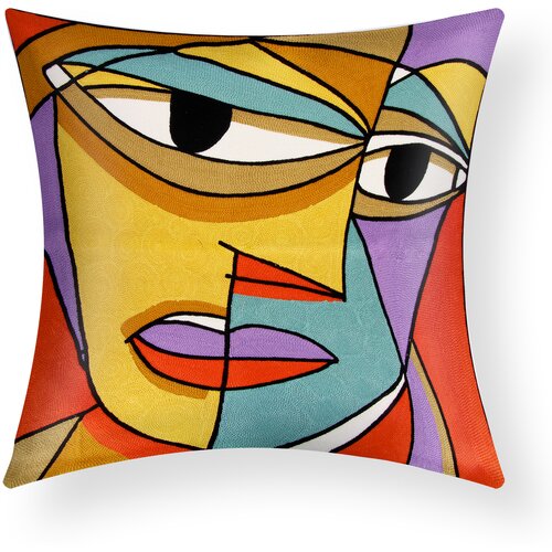 AVIZAR Set dveh prevlek za blazino 45x45 cm z vezenino Art Safina, Večbarvno, (21747238) Cene