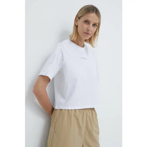 Calvin Klein Kratka majica ženski, bela barva