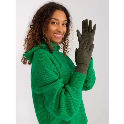 Fashion Hunters Khaki Winter Touch Gloves